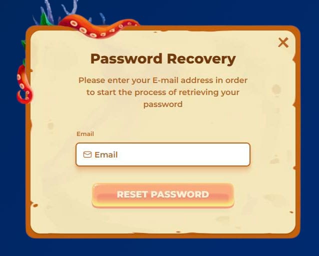 Recovery password posido casino